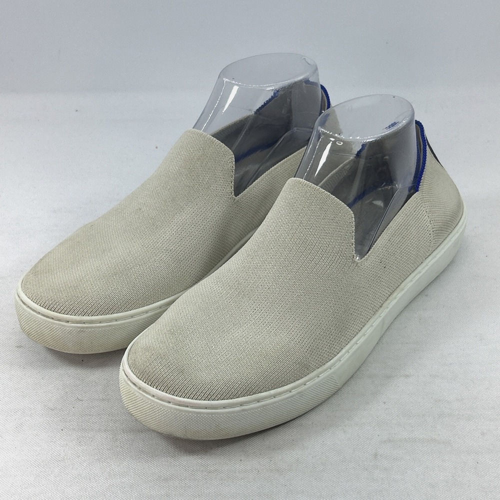 Rothy's The Original Slip-On Sneakers Women's Size 10 Beige Sand Comfort Shoes